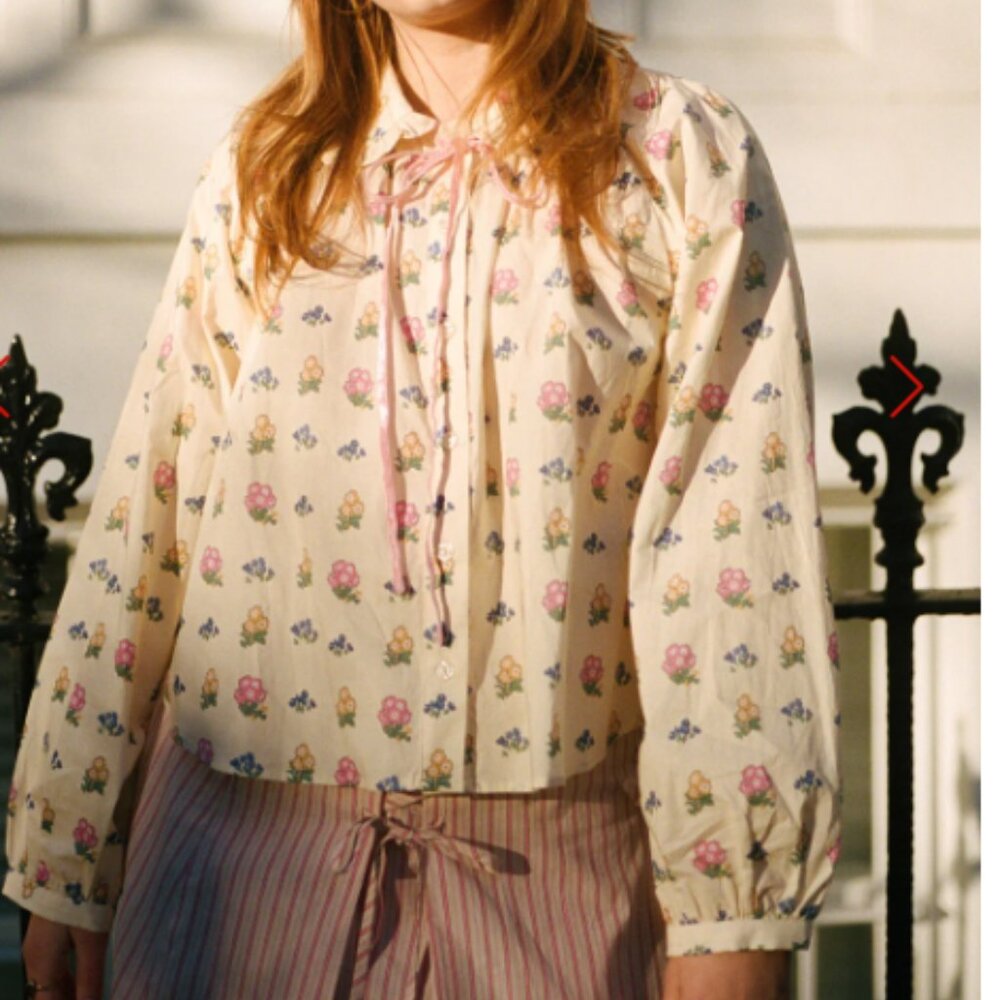 Wimbledon Top Lisa Says Gah - Ivory Garden - Picture 1 of 6